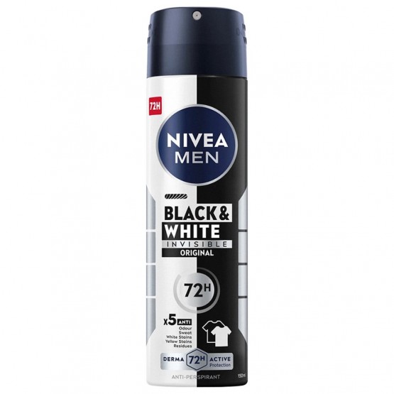 Nivea Men Invisible For Black & White Spray 150ml